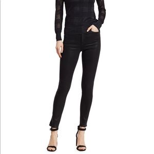 RAG&BONE BLAK HIGH RISE ANNKLE SKINNY JENAS